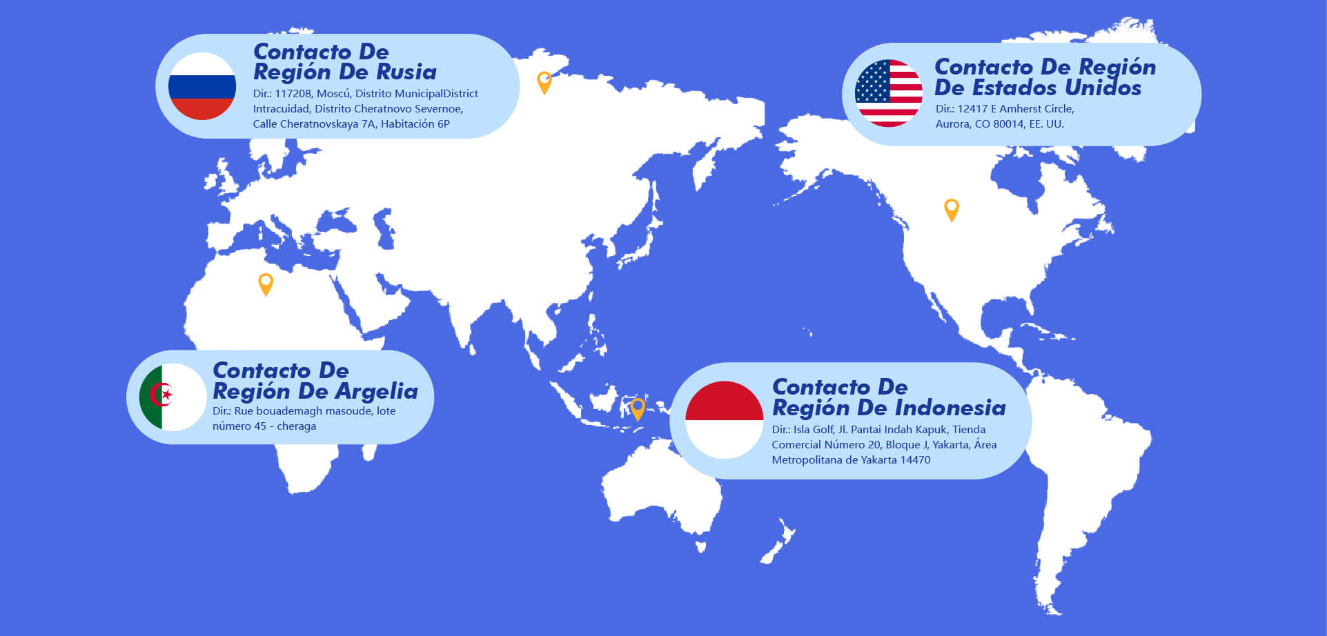 Nuestras oficinas globales